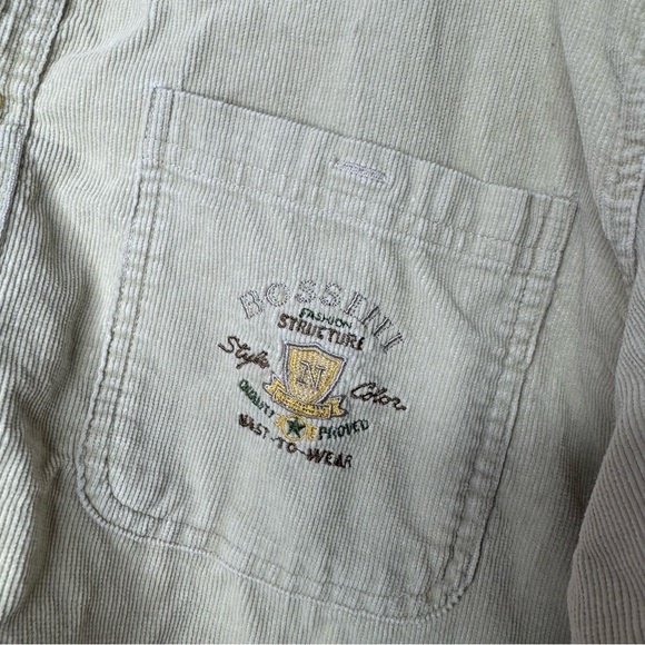 Kingshire shirts button down beige tan fashion structure velour velvet soft - Picture 6 of 7